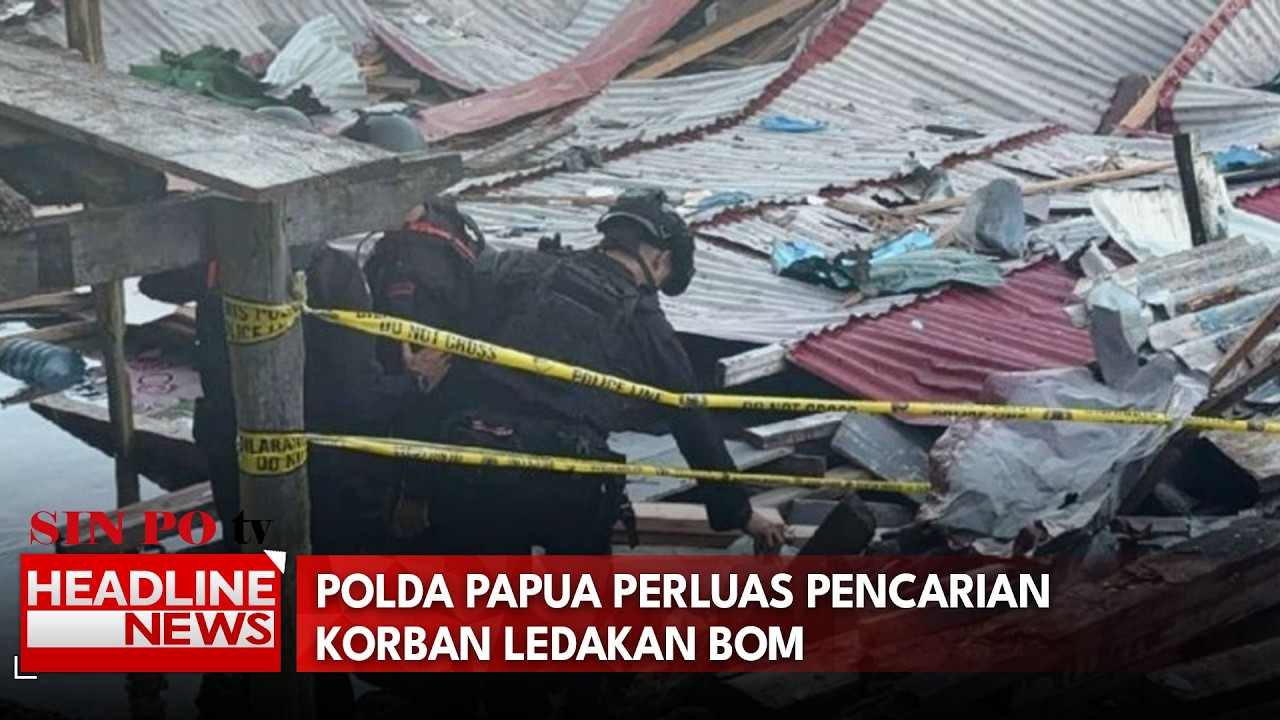 Polda Papua Perluas Pencarian Korban Ledakan Bom