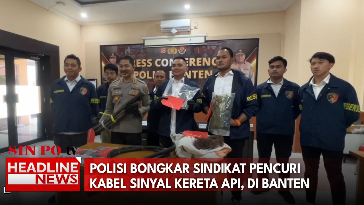 Polisi Bongkar Sindikat Pencuri Kabel Sinyal Kereta Api, Di Banten