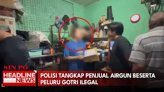Polisi Tangkap Penjual Airgun Beserta Peluru Gotri Ilegal