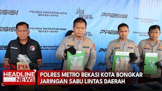 Polres Metro Bekasi Kota Bongkar Jaringan Sabu Lintas Daerah
