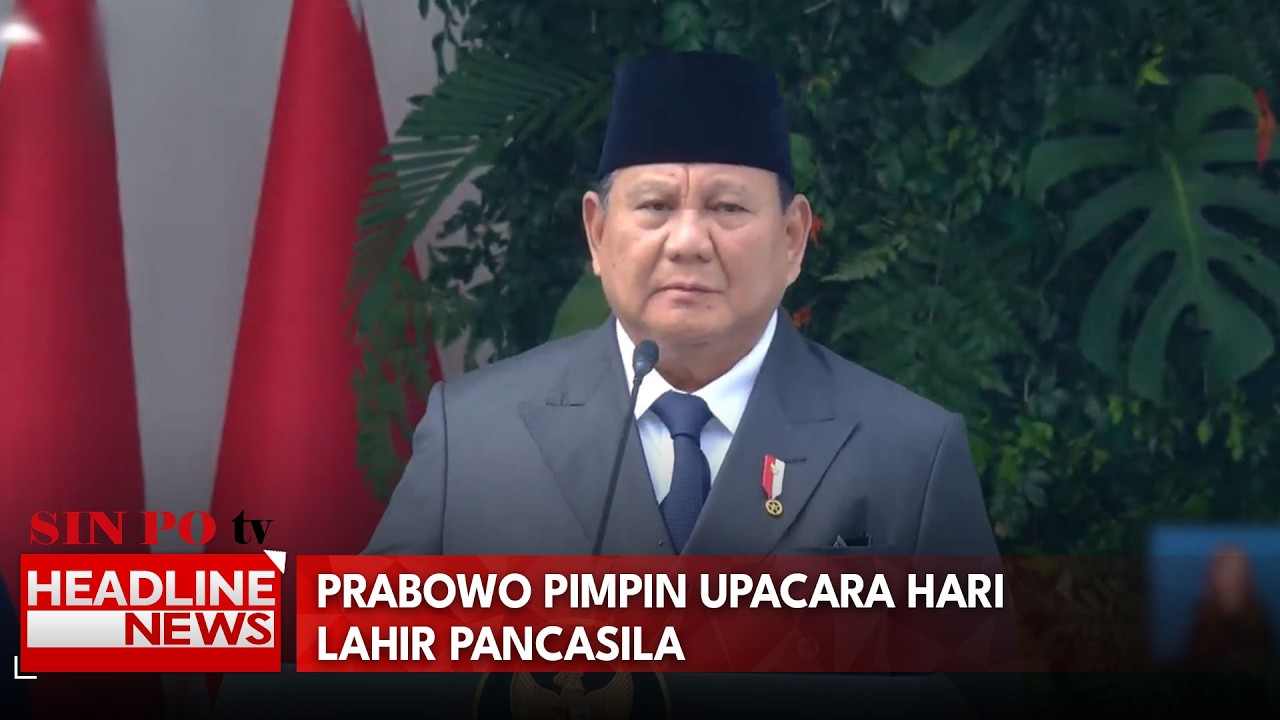 Prabowo Pimpin Upacara Hari Lahir Pancasila