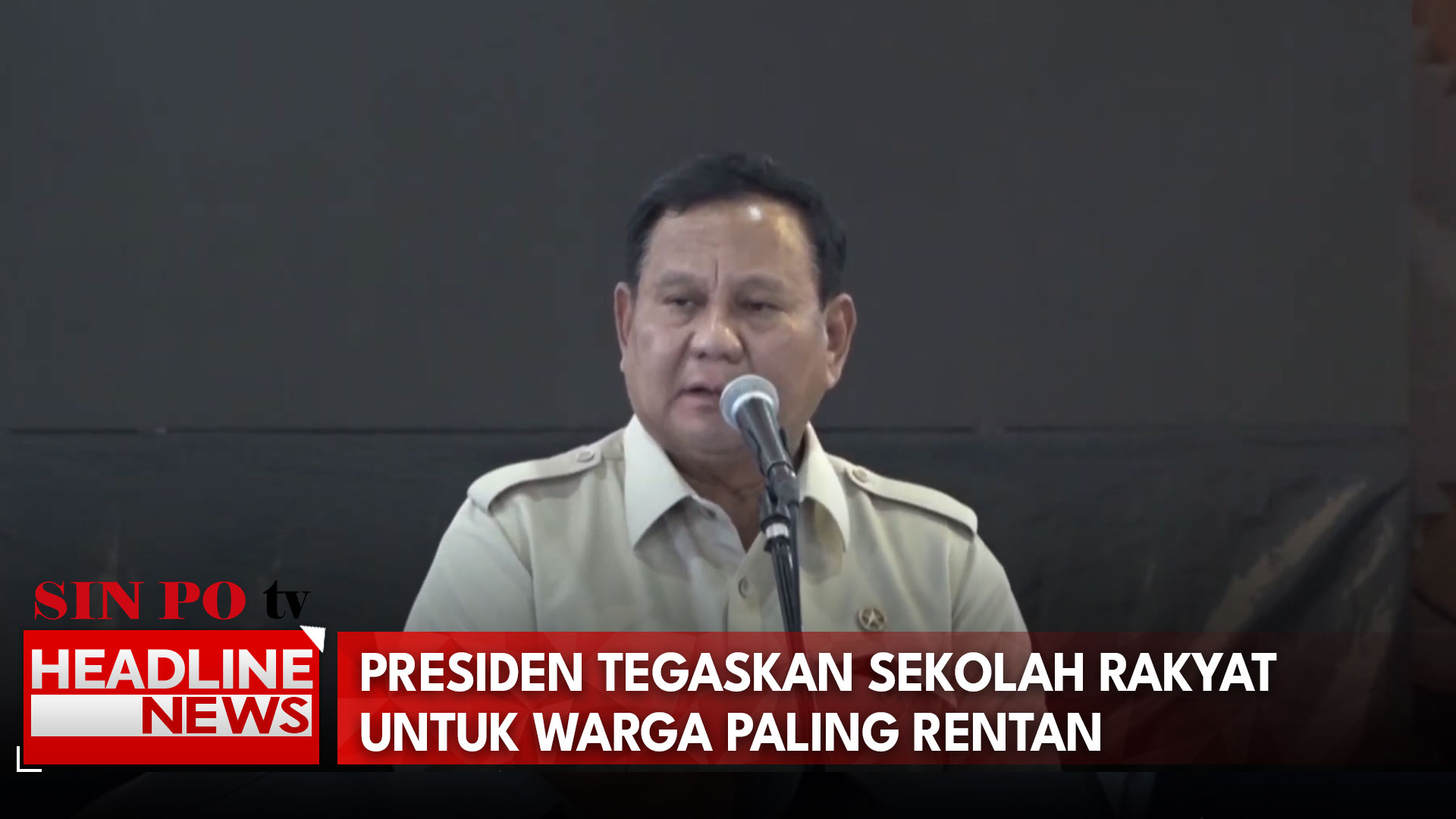 Presiden Tegaskan Sekolah Rakyat Untuk Warga Paling Rentan