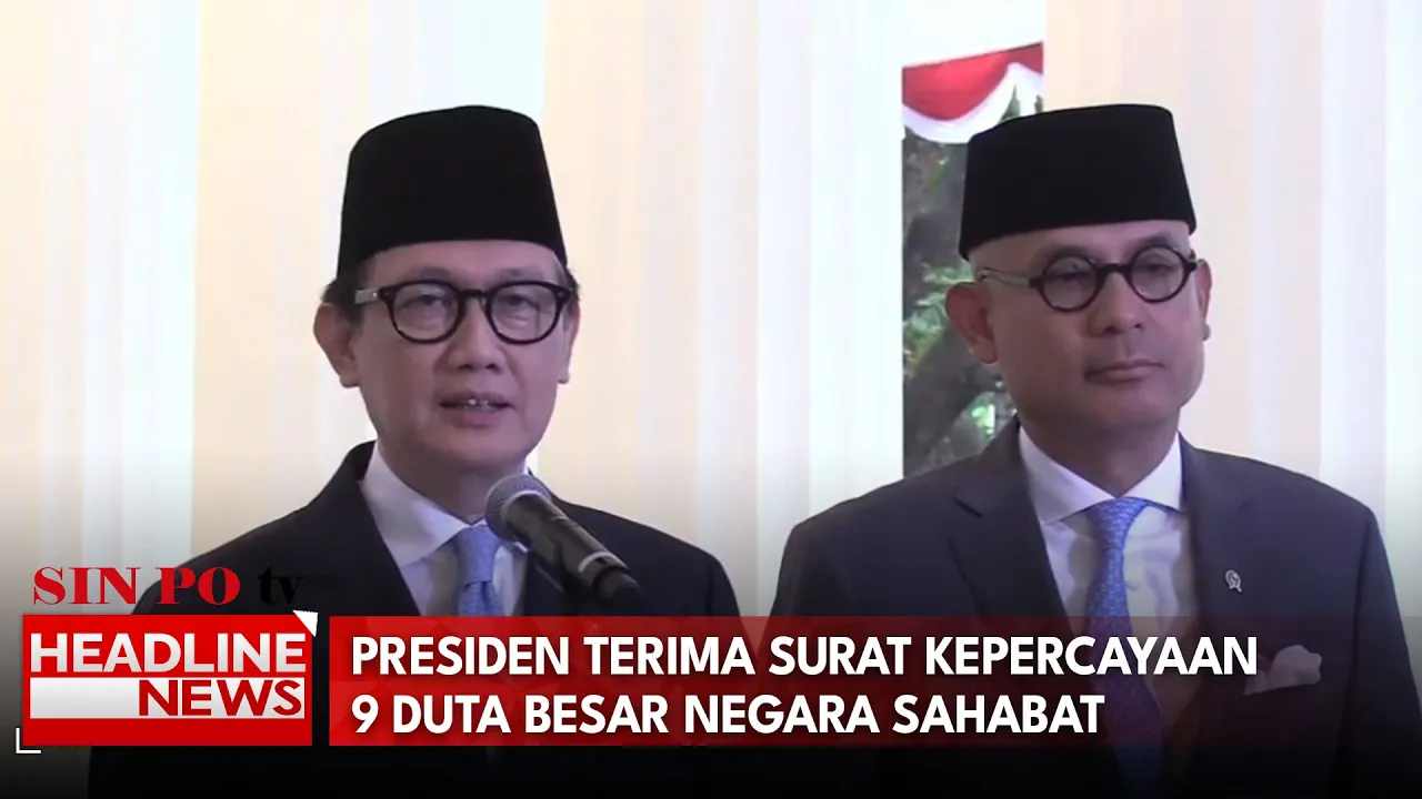 Presiden Terima Surat Kepercayaan 9 Duta Besar Negara Sahabat