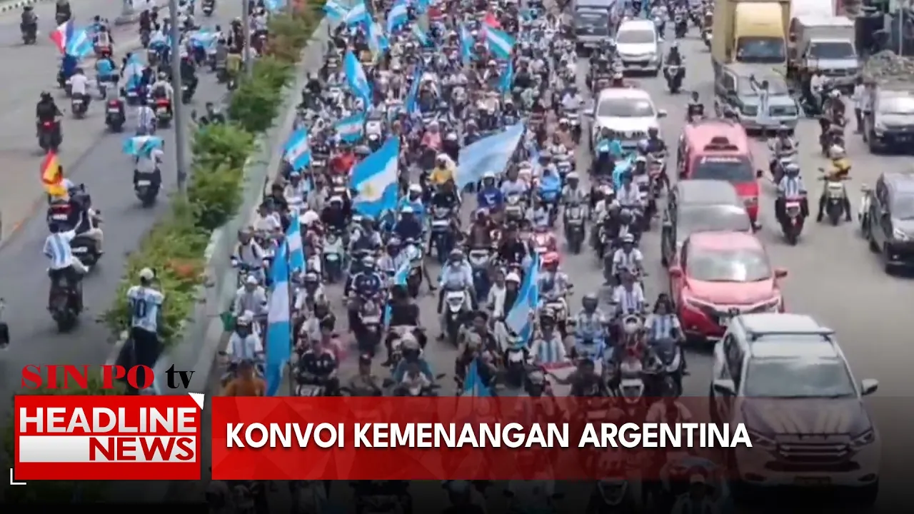 Rayakan Kemenangan Argentina Atas Aljazair Ribuan Fans Di Ambon Konvoi Keliling Kota