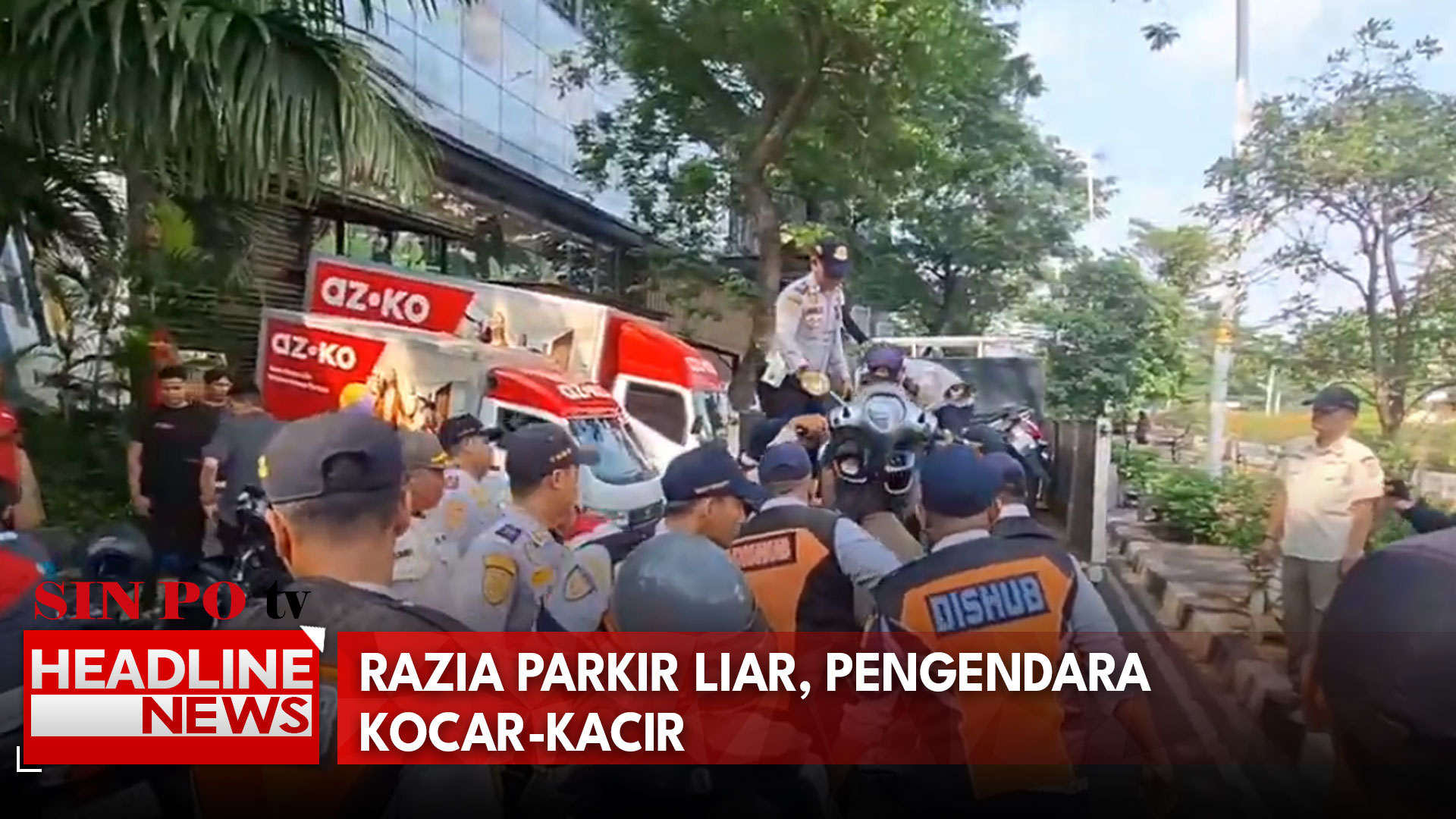 Razia Parkir Liar, Pengendara Kocar-Kacir
