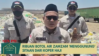 Ribuan Botol Air Zamzam 'Menggunung' Sitaan Dari Koper Haji