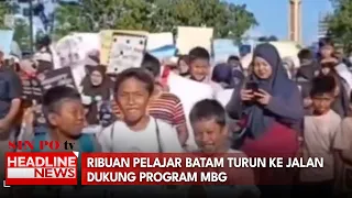 Ribuan Pelajar Batam Turun Ke Jalan Dukung Program MBG