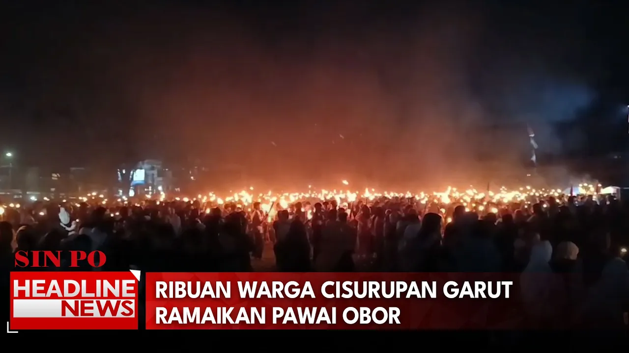 Ribuan Warga Cisurupan Garut Ramaikan Pawai Obor