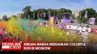 Ribuan Warga Meriahkan Colorful Run di Moskow