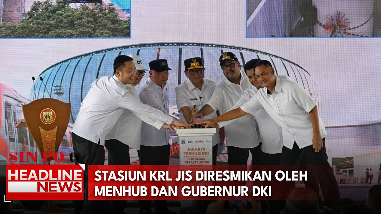 Stasiun KRL JIS Diresmikan Oleh Menhub Dan Gubernur DKI