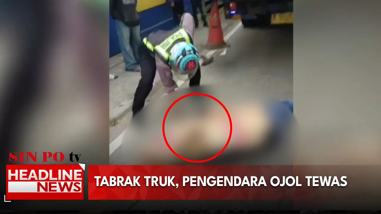 Tabrak Truk, Pengendara Ojol Tewas