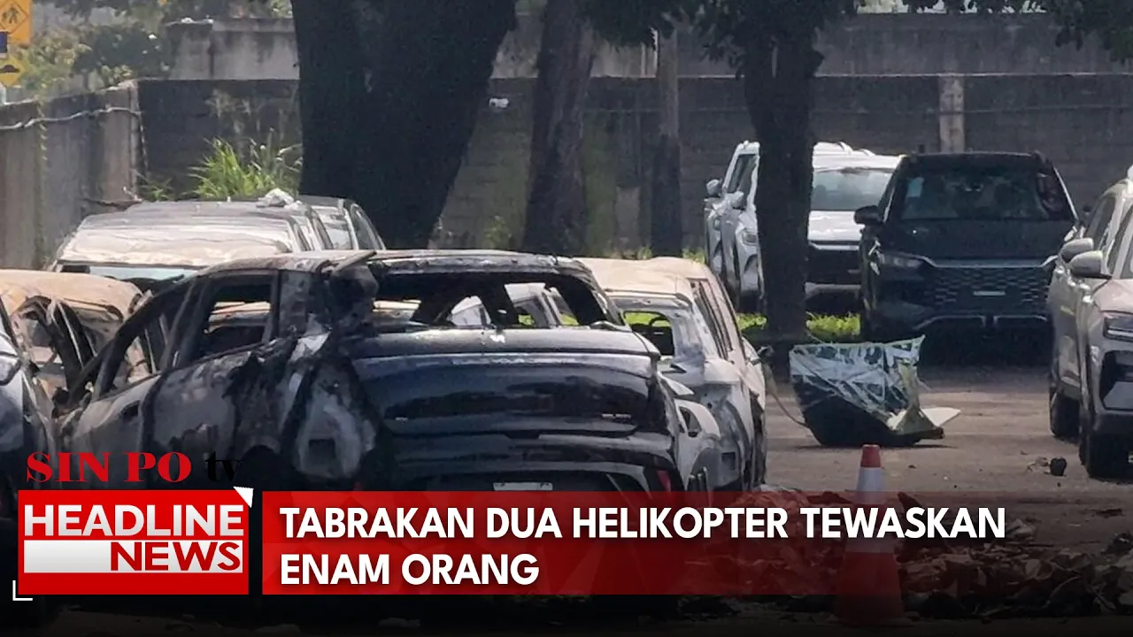 Tabrakan 2 Helikopter Tewaskan 6 Orang