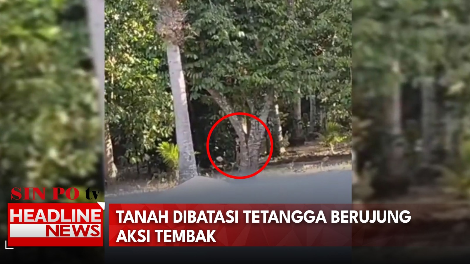 Tanah Dibatasi Tetangga Berujung Aksi Tembak