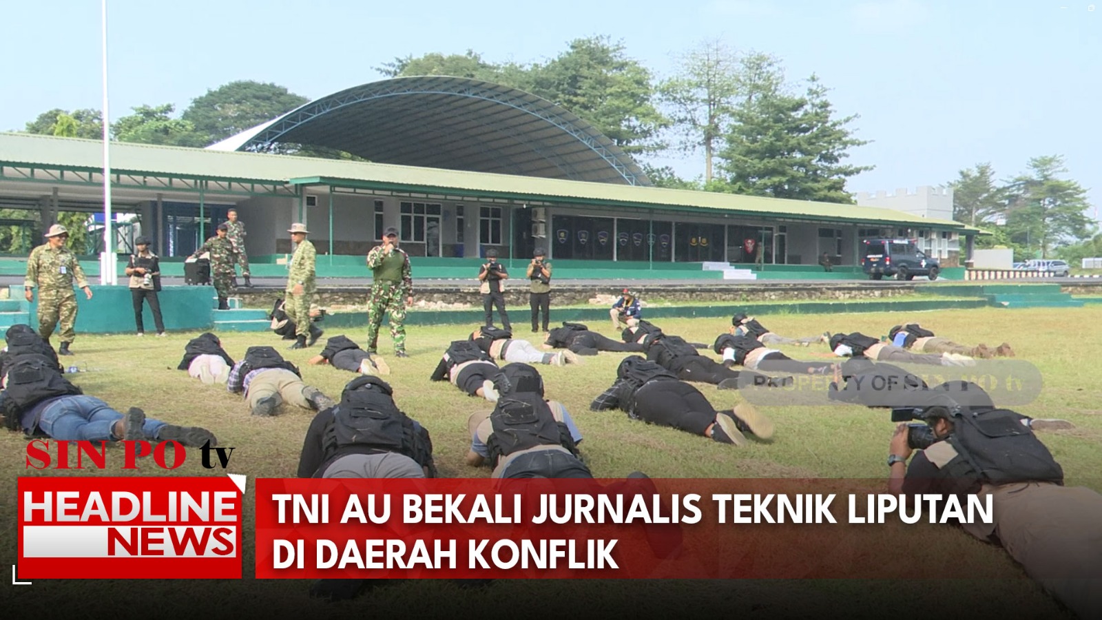 TNI AU Bekali Jurnalis Teknik Liputan di Daerah Konflik