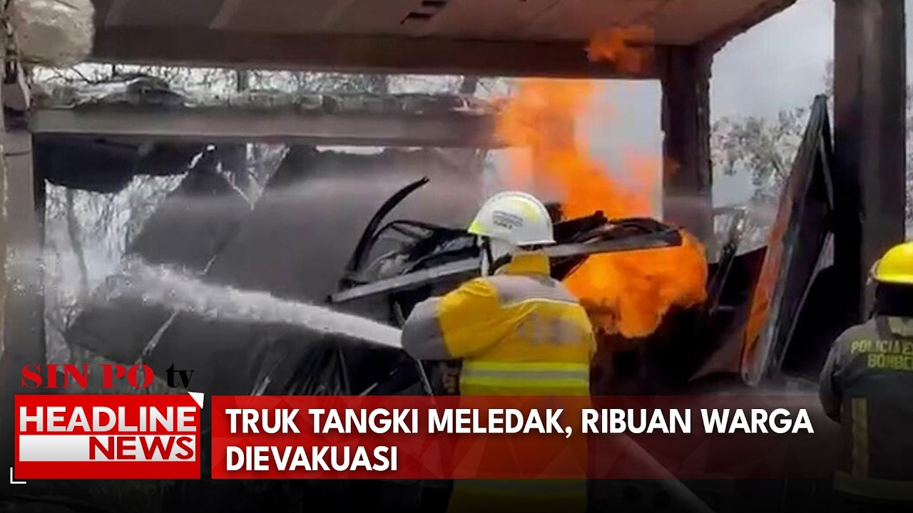 Truk Tangki Meledak, Ribuan Warga Dievakuasi
