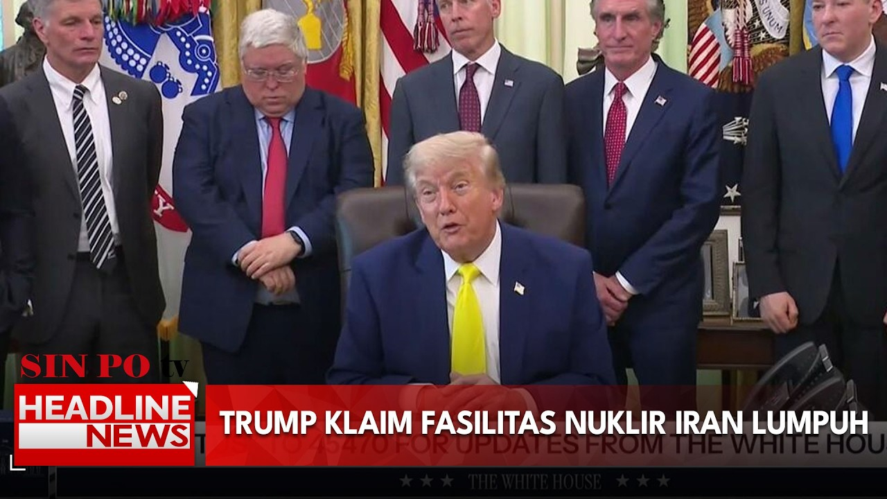 Trump Klaim Fasilitas Nuklir Iran Lumpuh