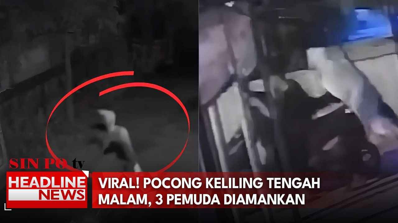Viral! Pocong Keliling Tengah Malam, 3 Pemuda Diamankan
