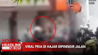 Viral Pria Di Hajar Dipinngir Jalan