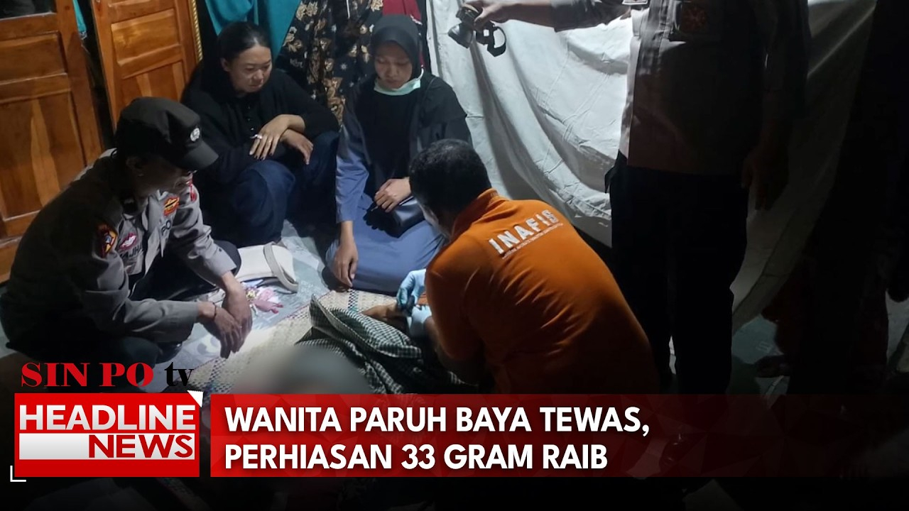 Wanita Paruh Baya Tewas, Perhiasan 33 Gram Raib