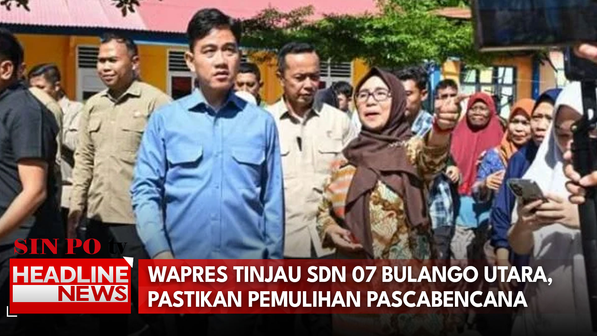 Wapres Tinjau SDN 07 Bulango Utara, Pastikan Pemulihan Pascabencana
