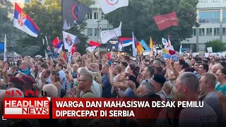 Warga Dan Mahasiswa Desak Pemilu Dipercepat Di Serbia
