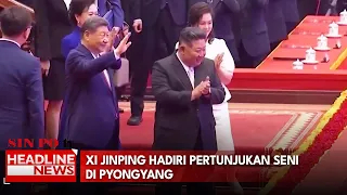 Xi Jinping Hadiri Pertunjukan Seni di Pyongyang