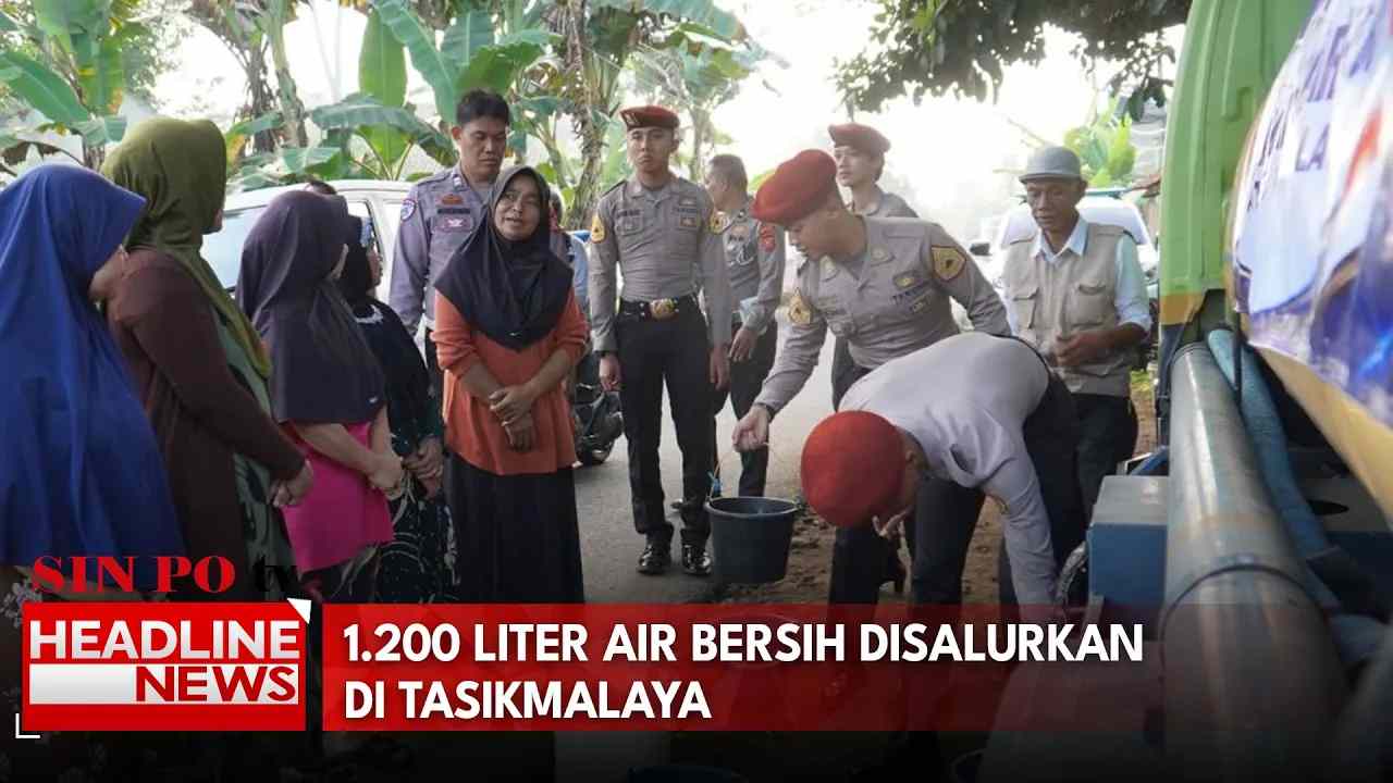 1.200 Liter Air Bersih Disalurkan di Tasikmalaya