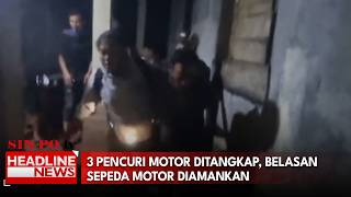 3 Pencuri Motor Ditangkap, Belasan Sepeda Motor Diamankan