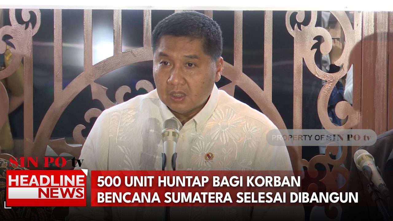 500 Unit Huntap Bagi Korban Bencana Sumatera Selesai Dibangun