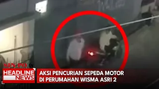 Aksi Pencurian Sepeda Motor di Perumahan Wisma Asri 2