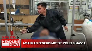 Amankan Pencuri Motor, Polisi Dimassa