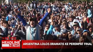 Argentina Lolos Dramatis ke Perempat Final