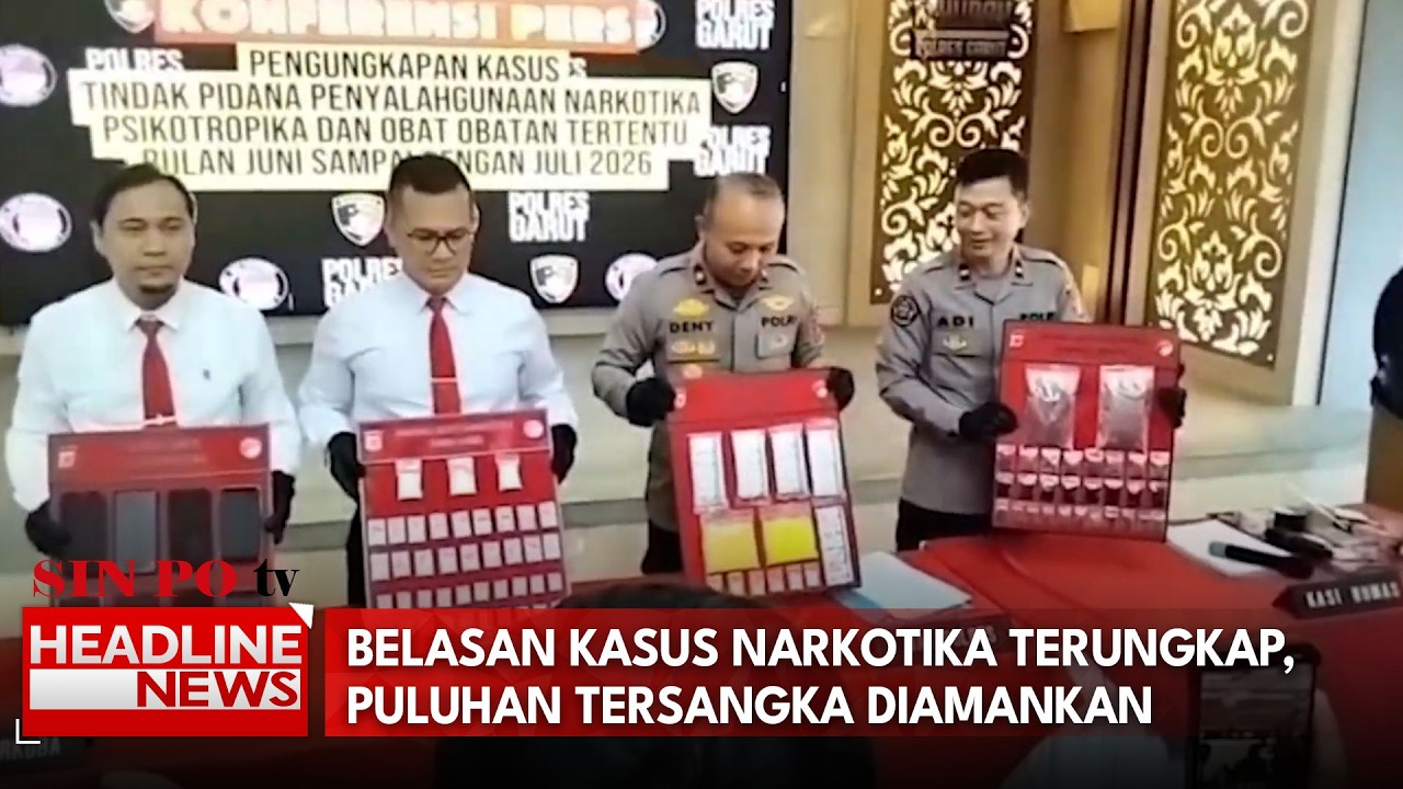 Belasan Kasus Narkotika Terungkap, Puluhan Tersangka Diamankan