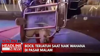 Bocil Terjatuh Saat Naik Wahana Di Pasar Malam