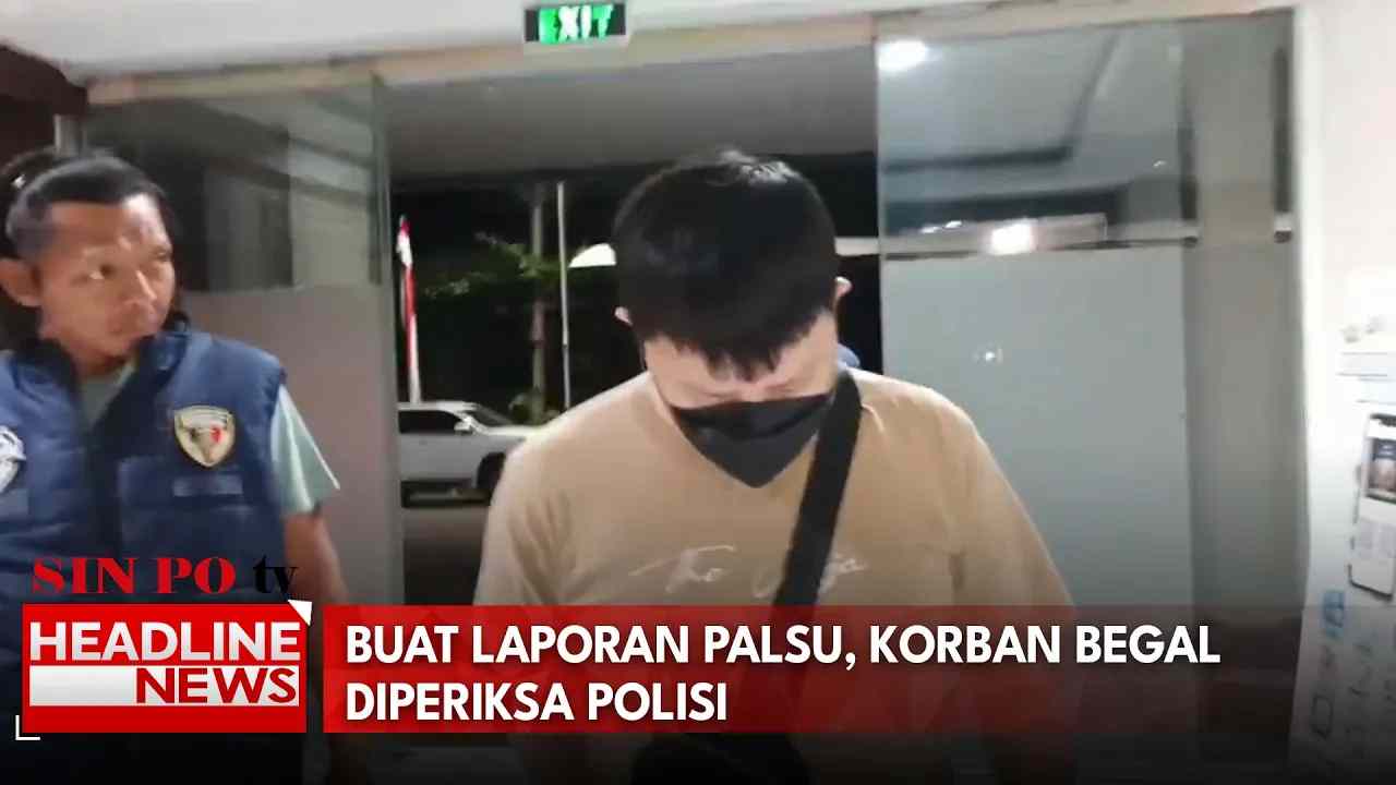 Buat Laporan Palsu, Korban Begal Diperiksa Polisi