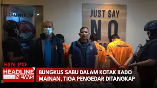 Bungkus Sabu Dalam Kotak Kado Mainan, Tiga Pengedar Ditangkap