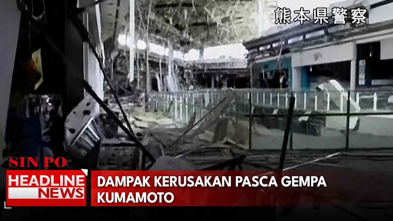 Dampak Kerusakan Pasca Gempa Kumamoto
