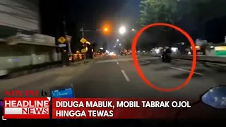 Diduga Mabuk, Mobil Tabrak Ojol Hingga Tewas