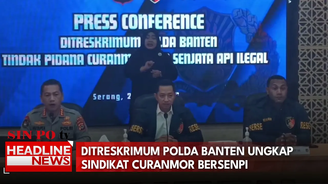 Ditreskrimum Polda Banten Ungkap Sindikat Curanmor Bersenpi