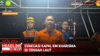 Evakuasi Kapal KM Kharisma Di Tengah Laut