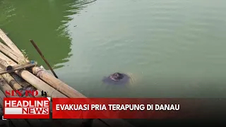 Evakuasi Pria Terapung Di Danau