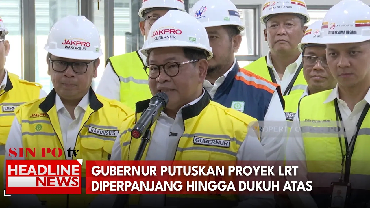 Gubernur Putuskan Proyek LRT Diperpanjang Hingga Dukuh Atas