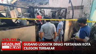 Gudang Logistik Dinas Pertanian Kota Cilegon Terbakar