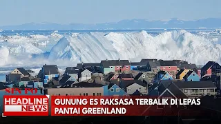 Gunung Es Raksasa Terbalik di Lepas Pantai Greenland
