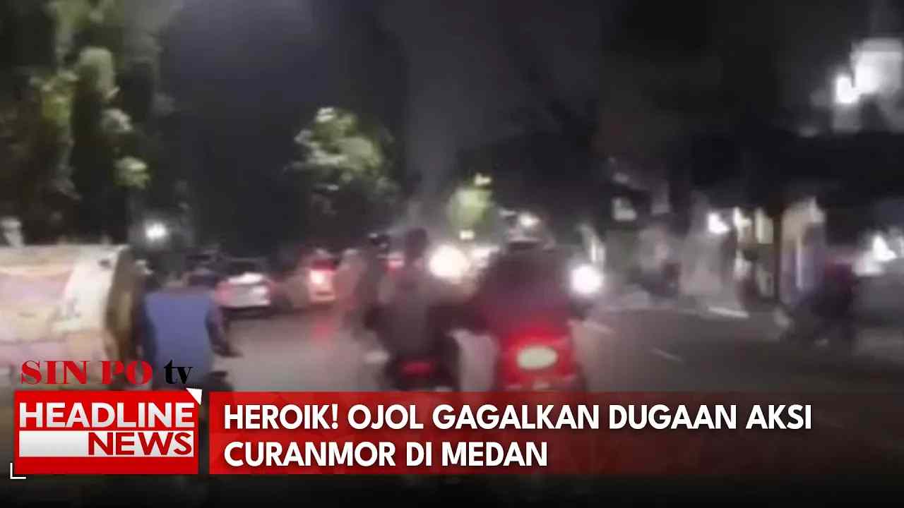 Heroik! Ojol Gagalkan Dugaan Aksi Curanmor di Medan