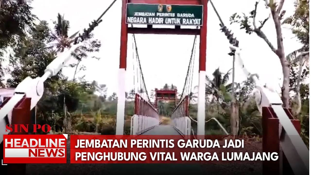 Jembatan Perintis Garuda Jadi Penghubung Vital Warga Lumajang