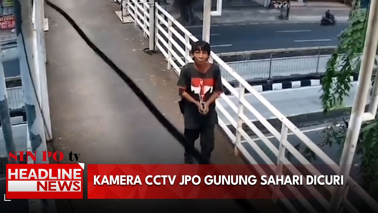 Kamera CCTV JPO Gunung Sahari Dicuri