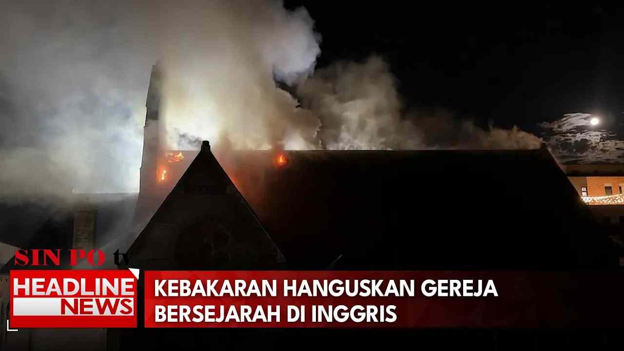 Kebakaran Hanguskan Gereja Bersejarah di Inggris