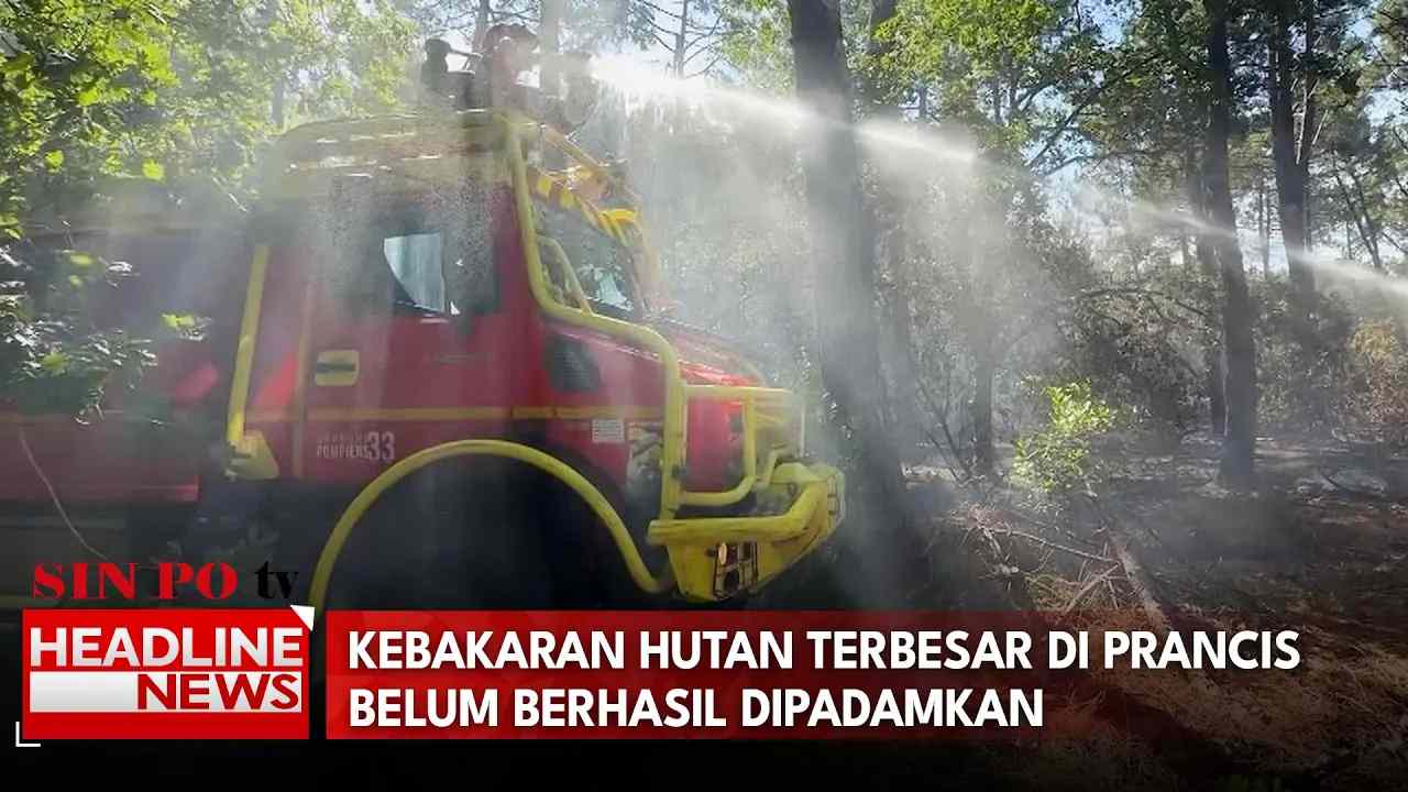 Kebakaran Hutan Terbesar di Prancis Belum Berhasil Dipadamkan