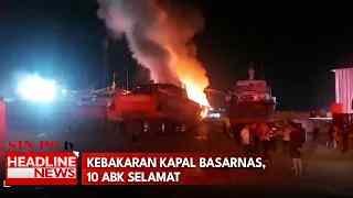 Kebakaran Kapal Basarnas, 10 ABK Selamat